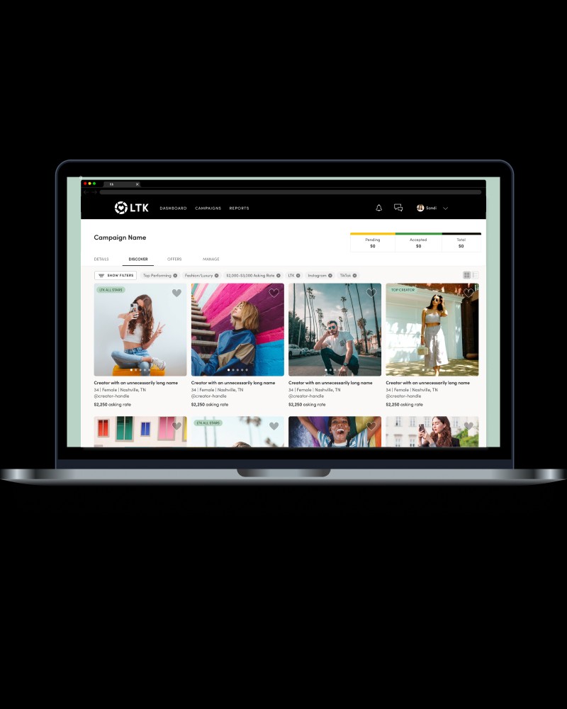 Find a Creator Page