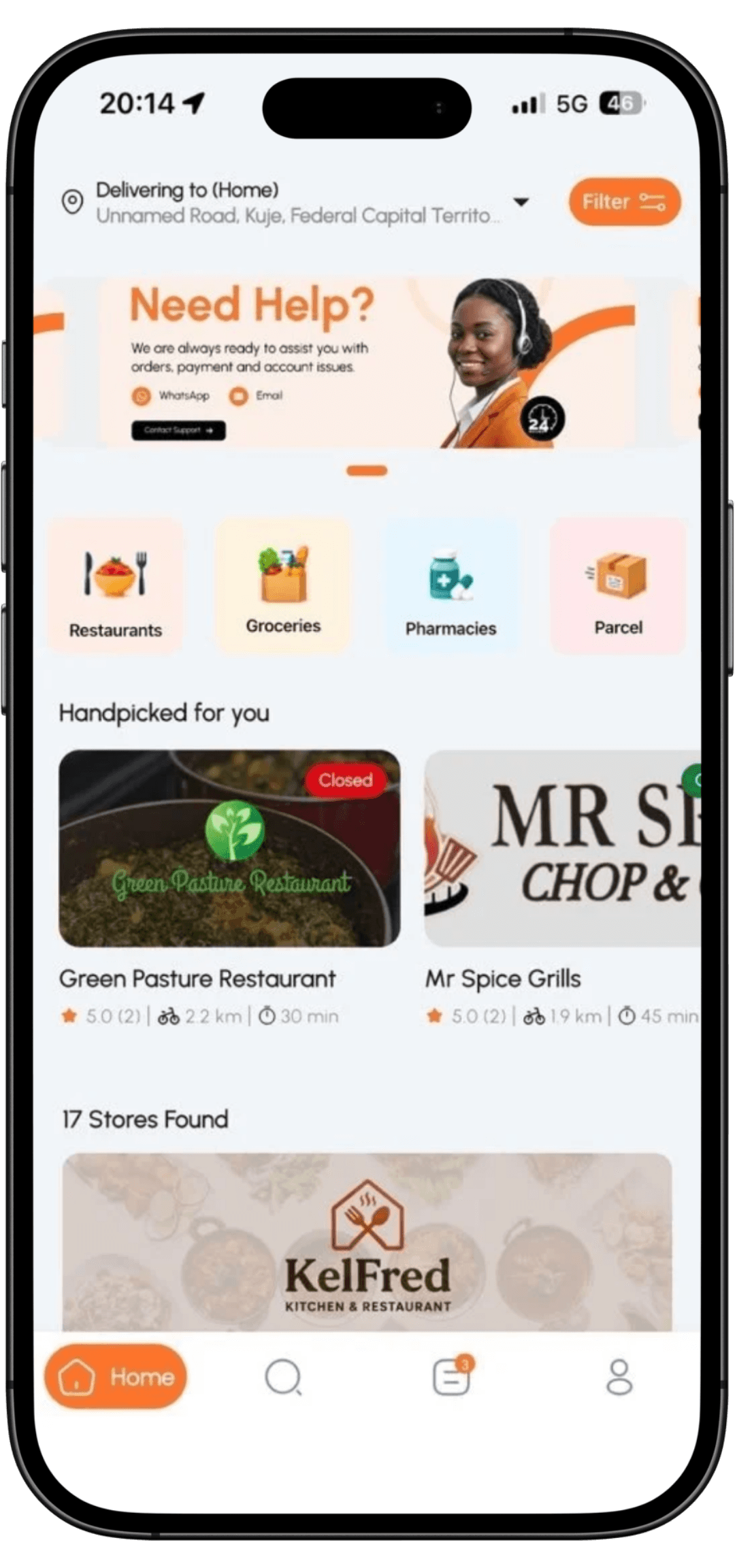 Order food and groceries online with chopgrub in abuja