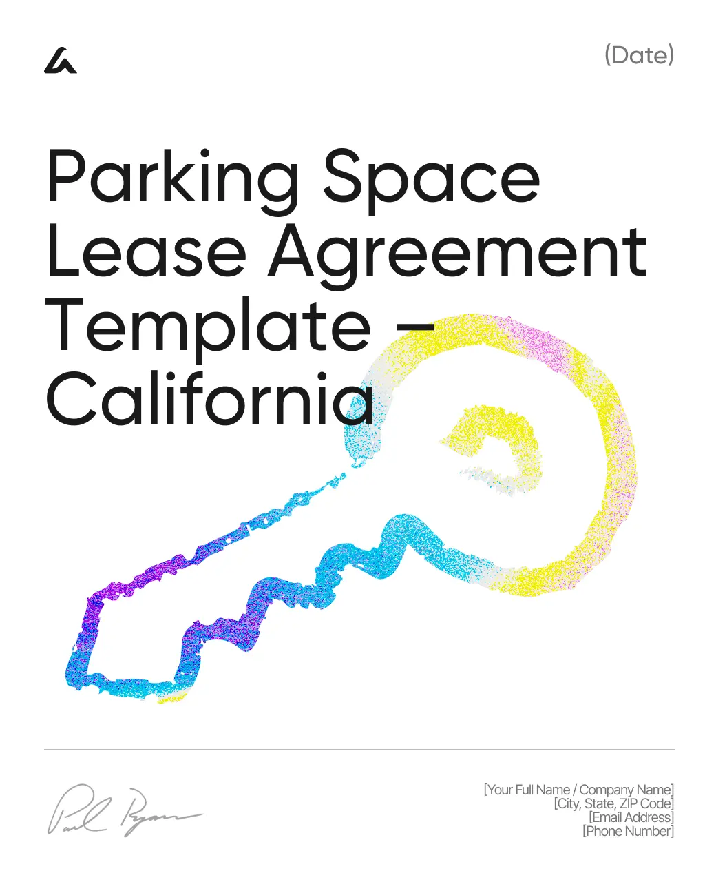 Parking Space Lease Agreement Template – California