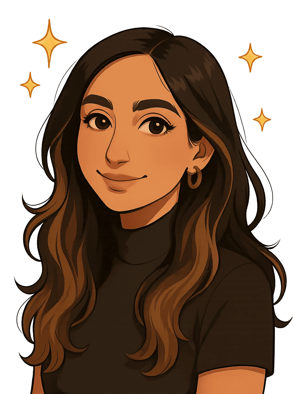 A young girl smiling