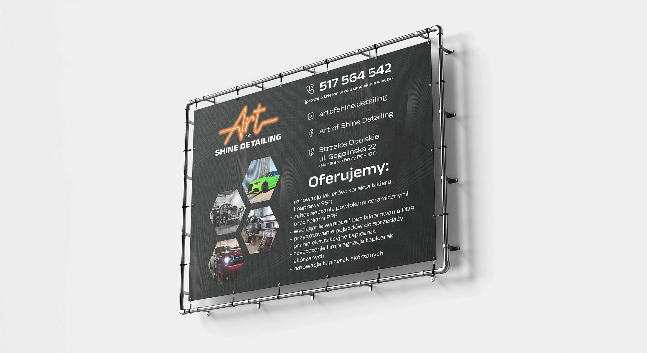 Materiały reklamowe Art of Shine Detailing - billboard