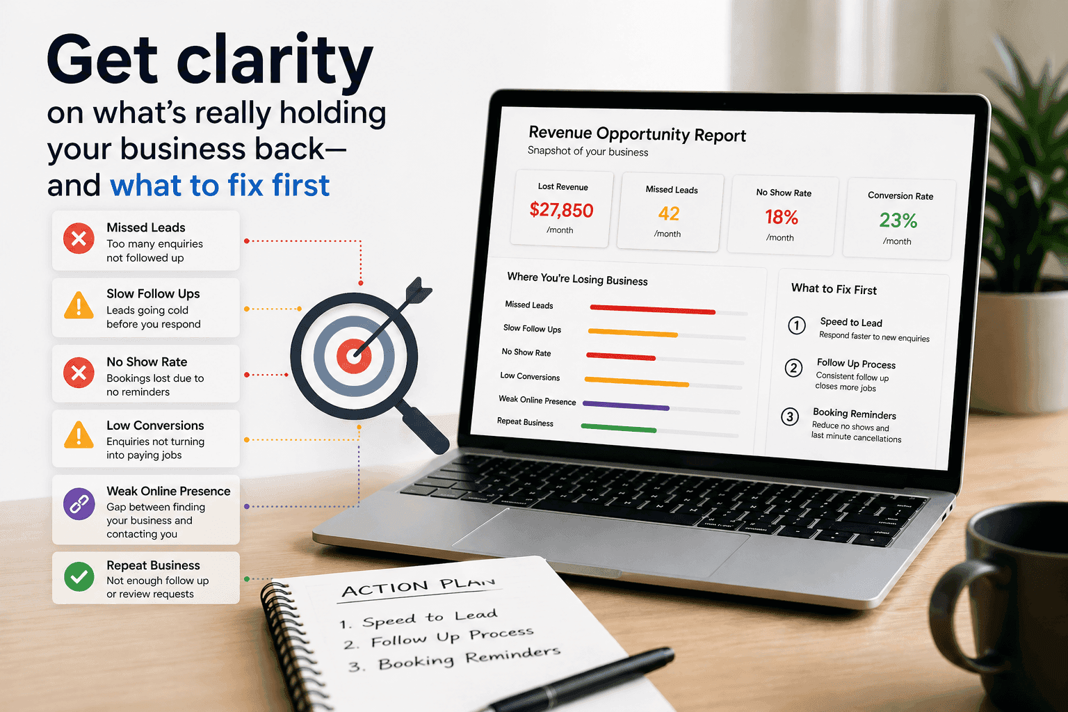 Metrics Dashboard Showing Business Performance