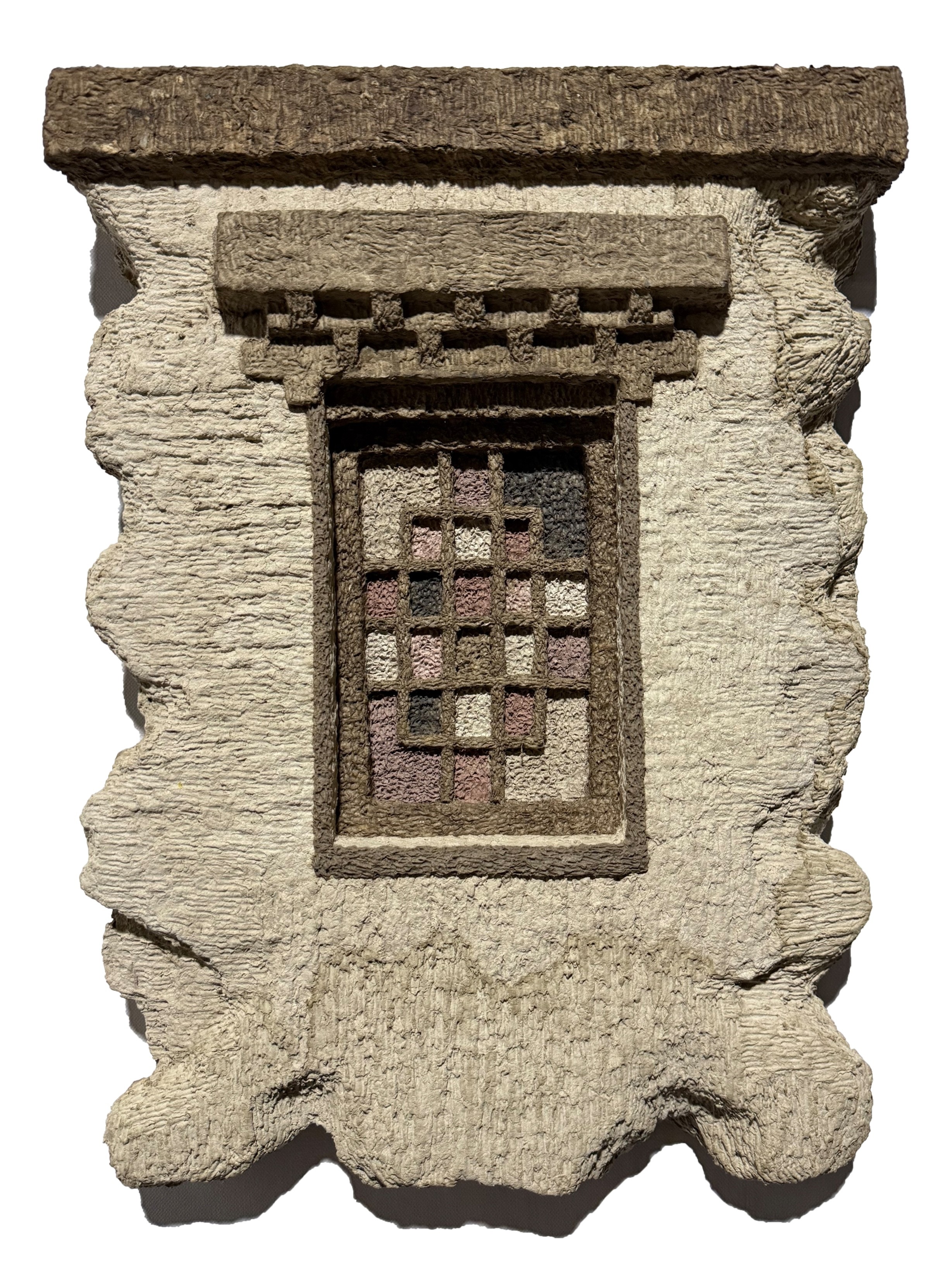 herd of sheep on road painting