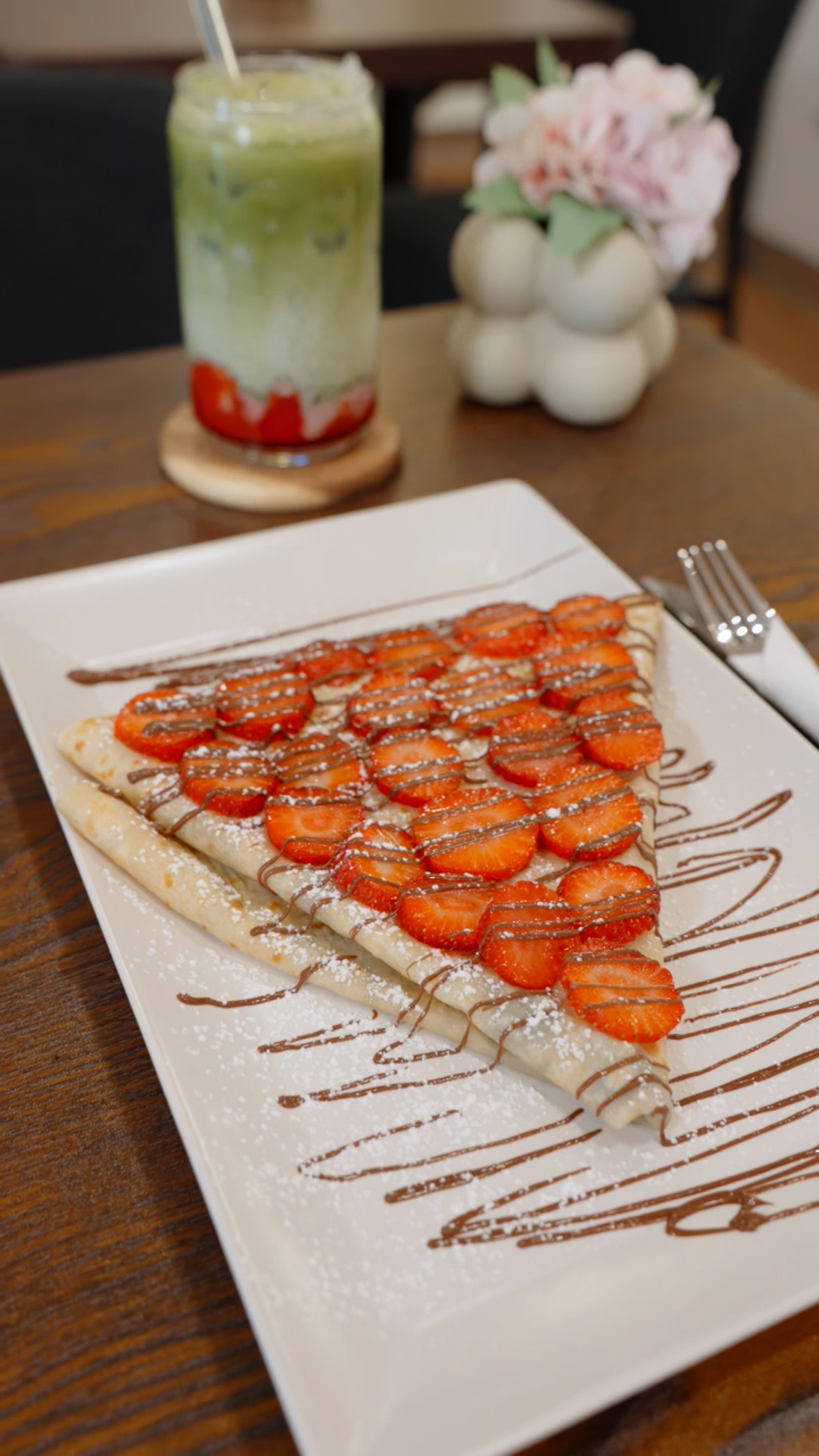 Ein Crepe mit Kinderschokolade