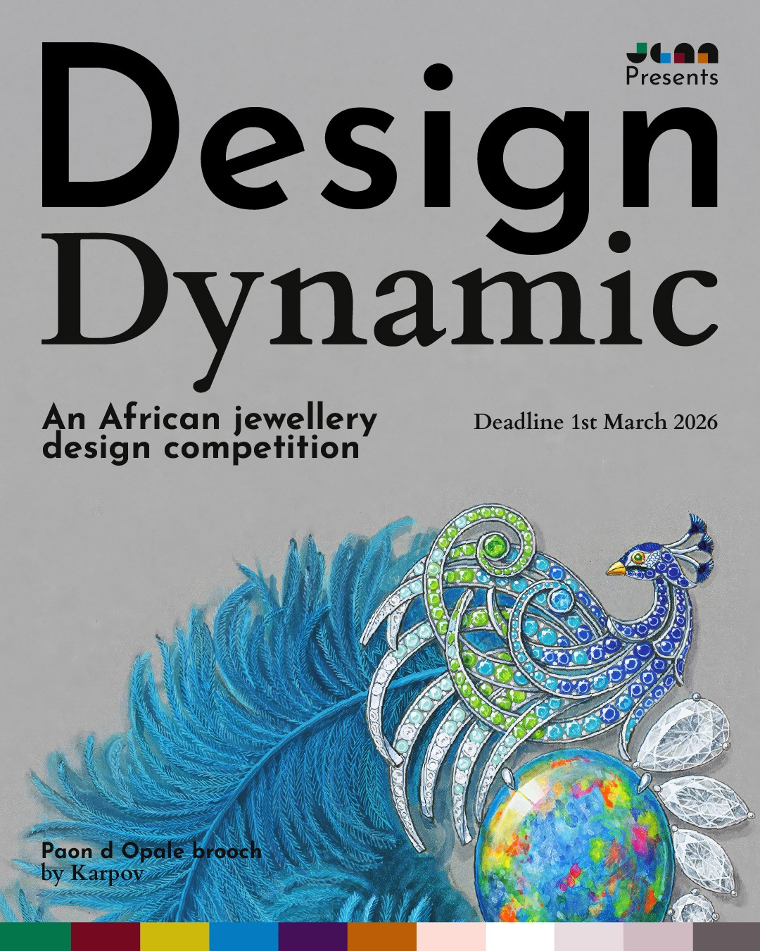 Design Dynamic. Event image. Includes Paon d’opale brooch by Hélène & Jeanne Karpov