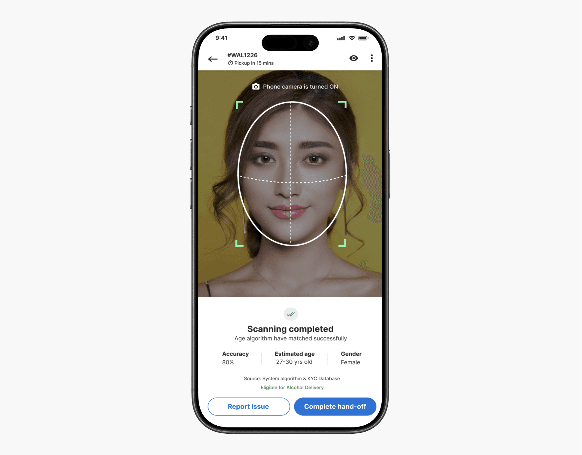 Palm tree beside abstract object on a minimal backdrop.