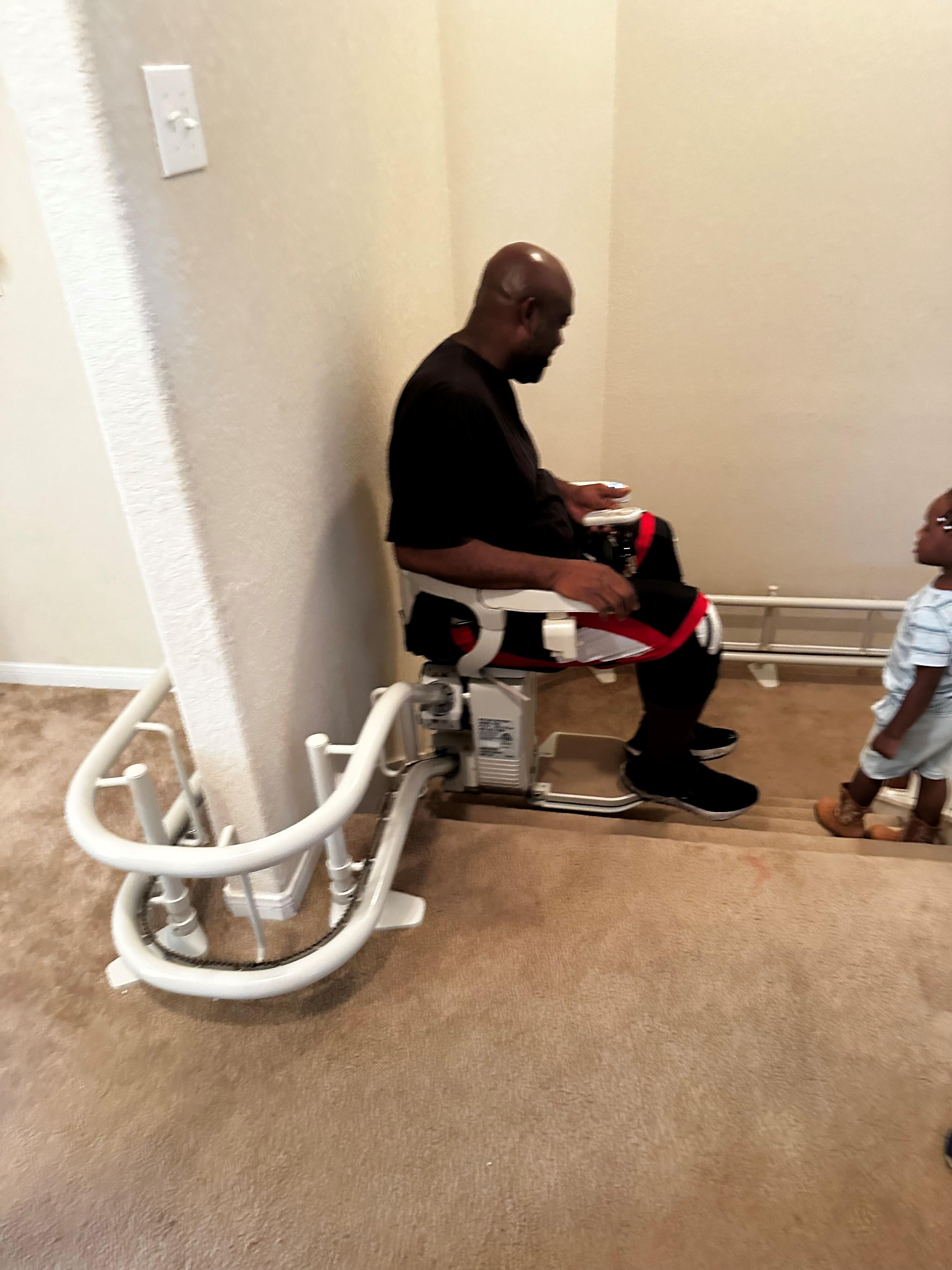 Mobility equipment installed for a Texas veteran