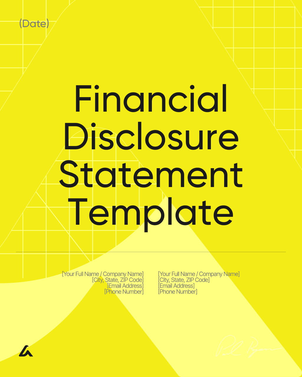 Financial Disclosure Statement Template