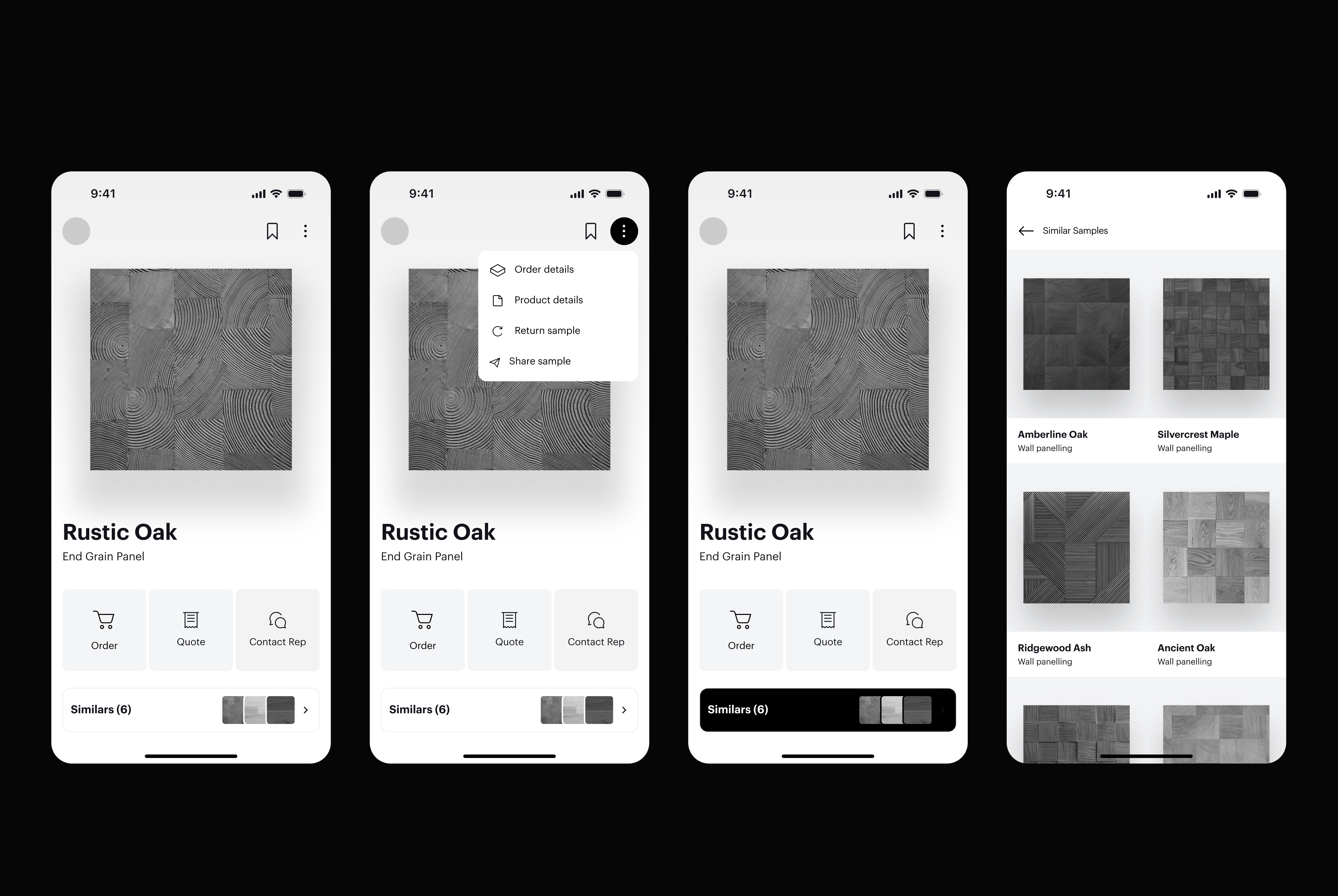 After tapping, users land on a clean, minimalist PDP where the most important actions are front and center. 