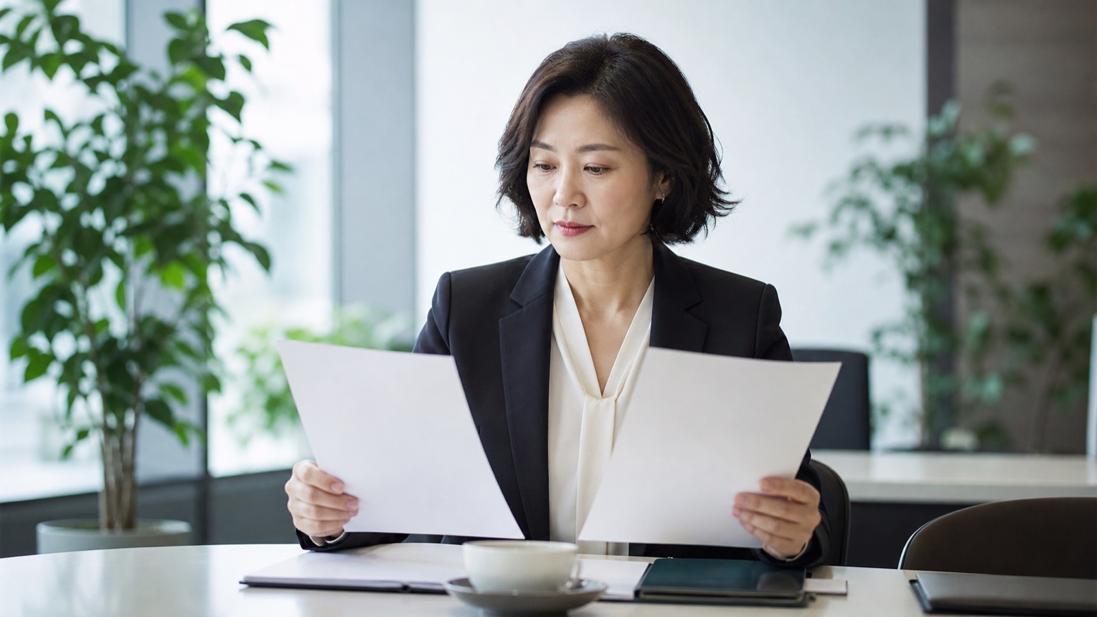 가격표 두 장을 나란히 놓기 전에 확인할 것이 있습니다.