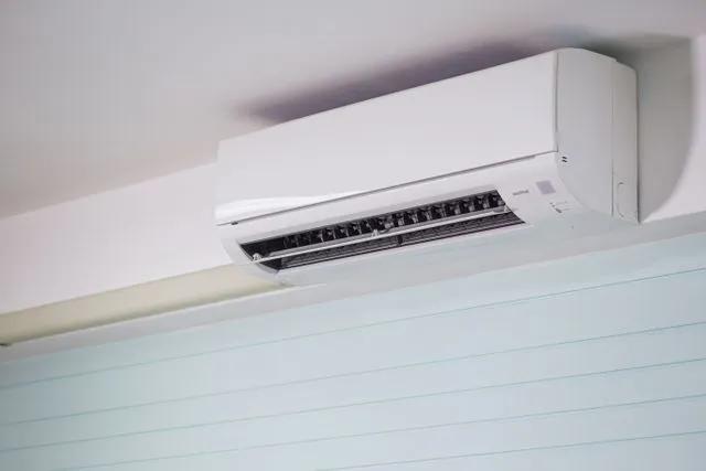 White wall mounted air conditioning unit