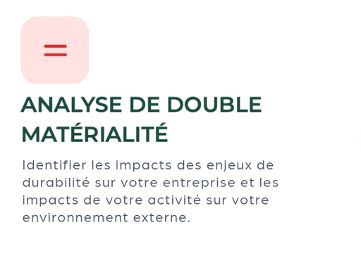 Illustration de l’analyse de double matérialité pour hiérarchiser les enjeux ESG selon leur impact sur l’entreprise et la société.