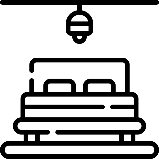 Illustration of a door with dark line