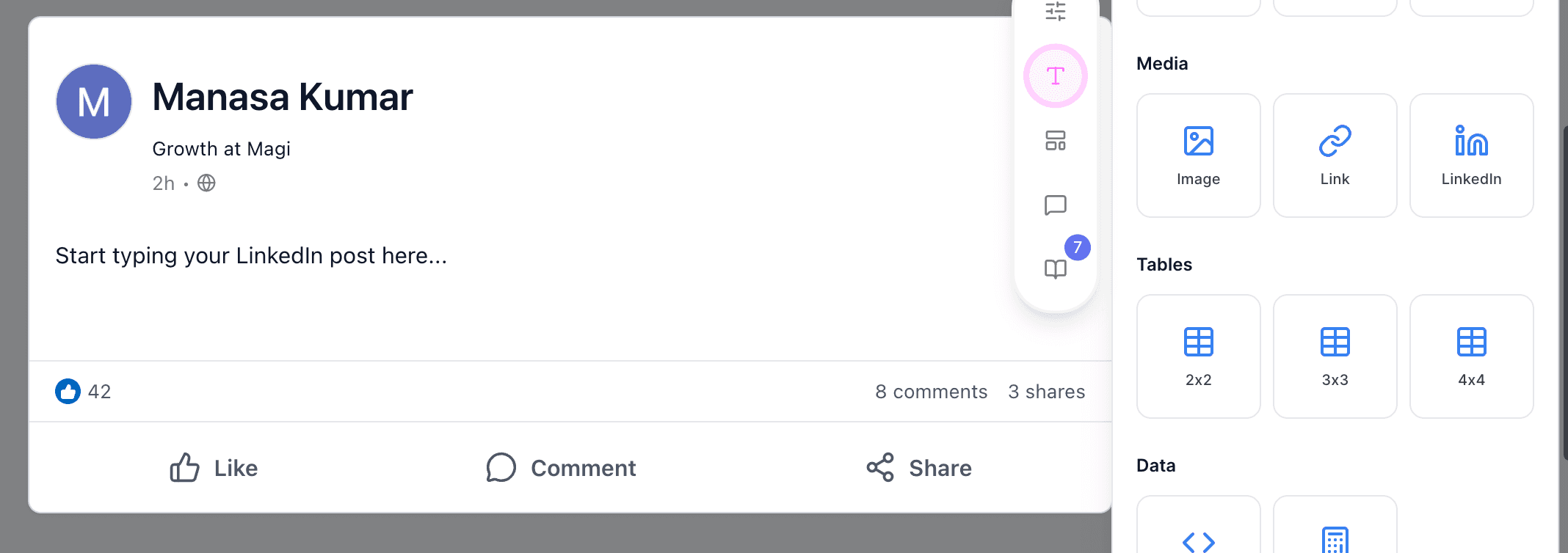 content editor linkedin 