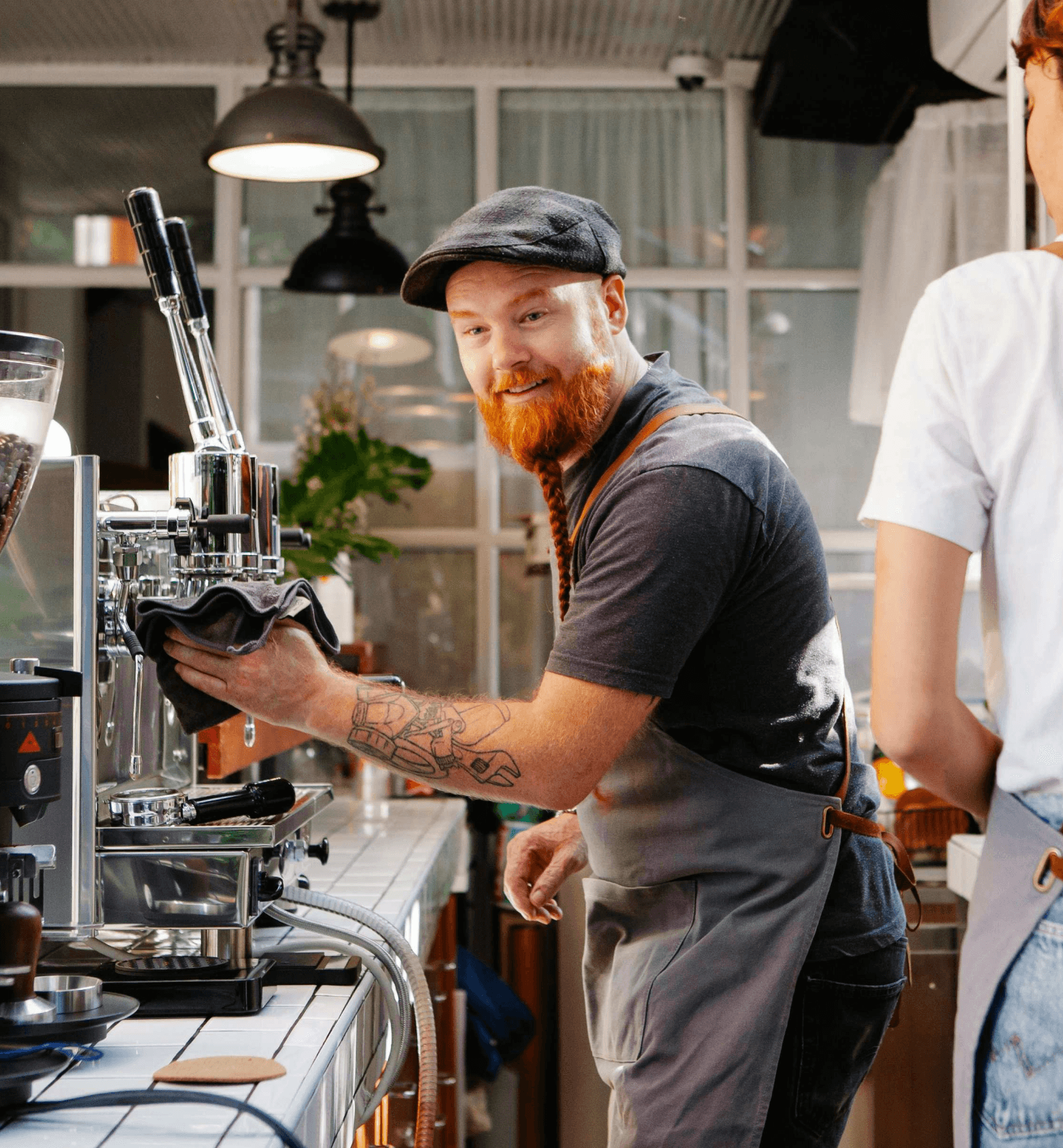 barista prepare coffee