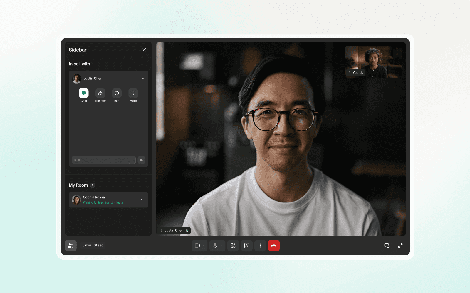 feature image of the new call layout