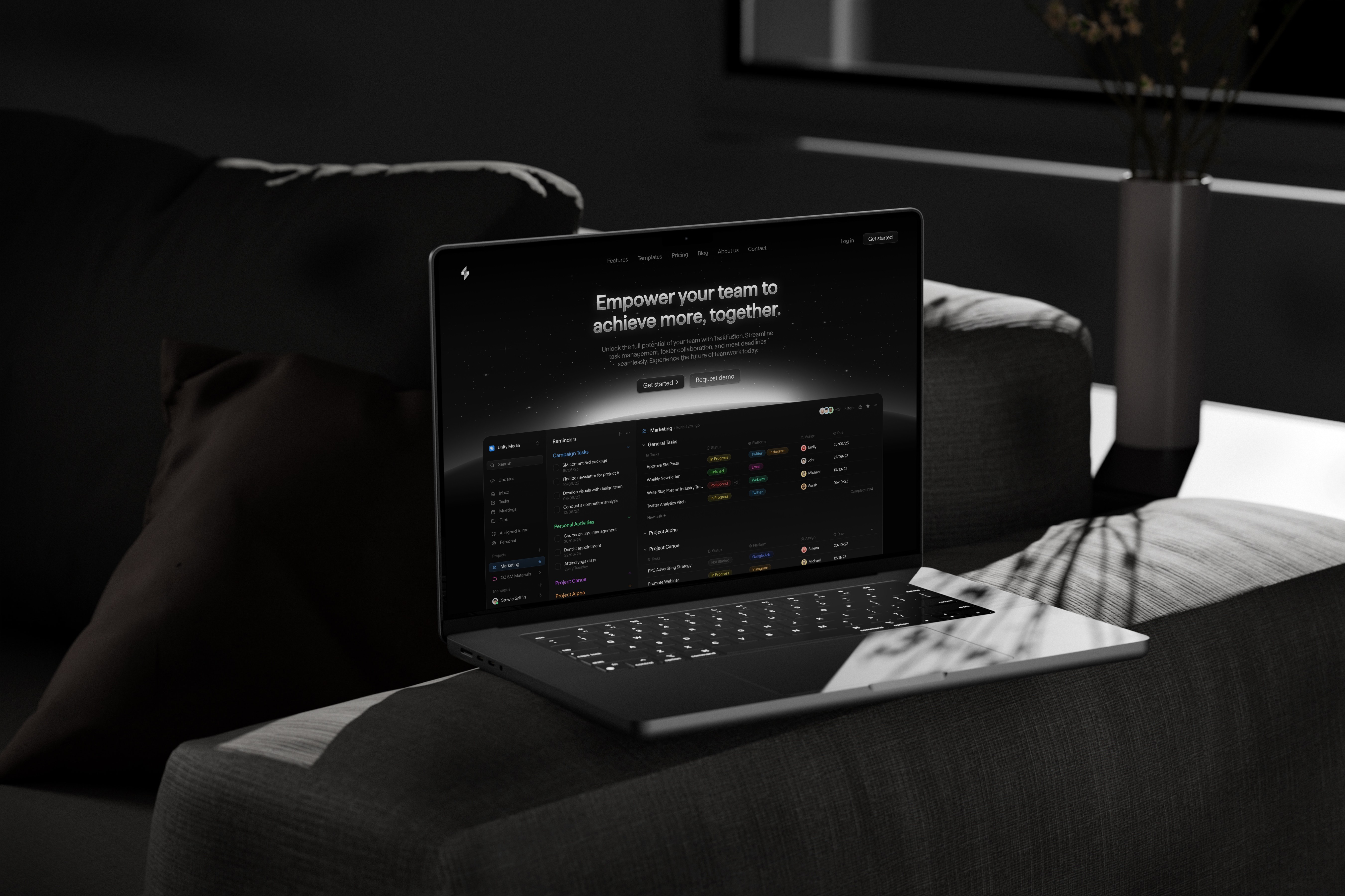 Landing Page Design Mockup