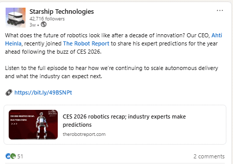 Marketing Spotlight Starship Technologies