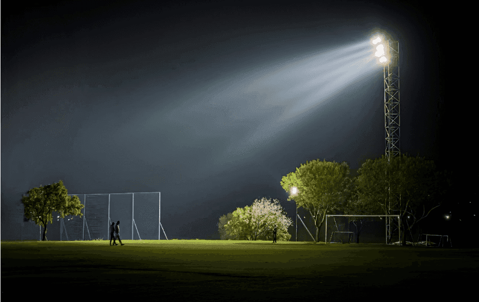 Dynamic picture of a cyclist riding downhill