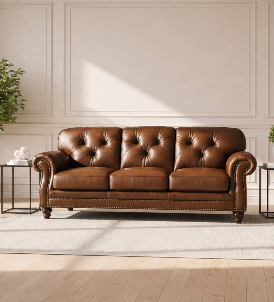 Luxury contemporary cane sofa with teal upholstery and wooden frame