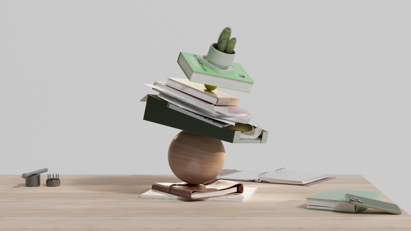 CGI visual for EsteSchool's design learning experience by Este Studio

