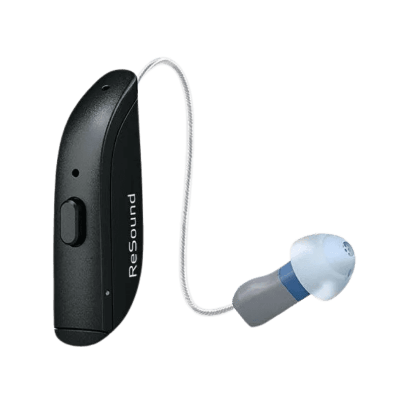 Micro-contour Resound Nexia 7-61 DRW à pile, appareil auditif haut de gamme pour une écoute naturelle au quotidien. Rendez-vous rapide chez Audio Pour Tous.