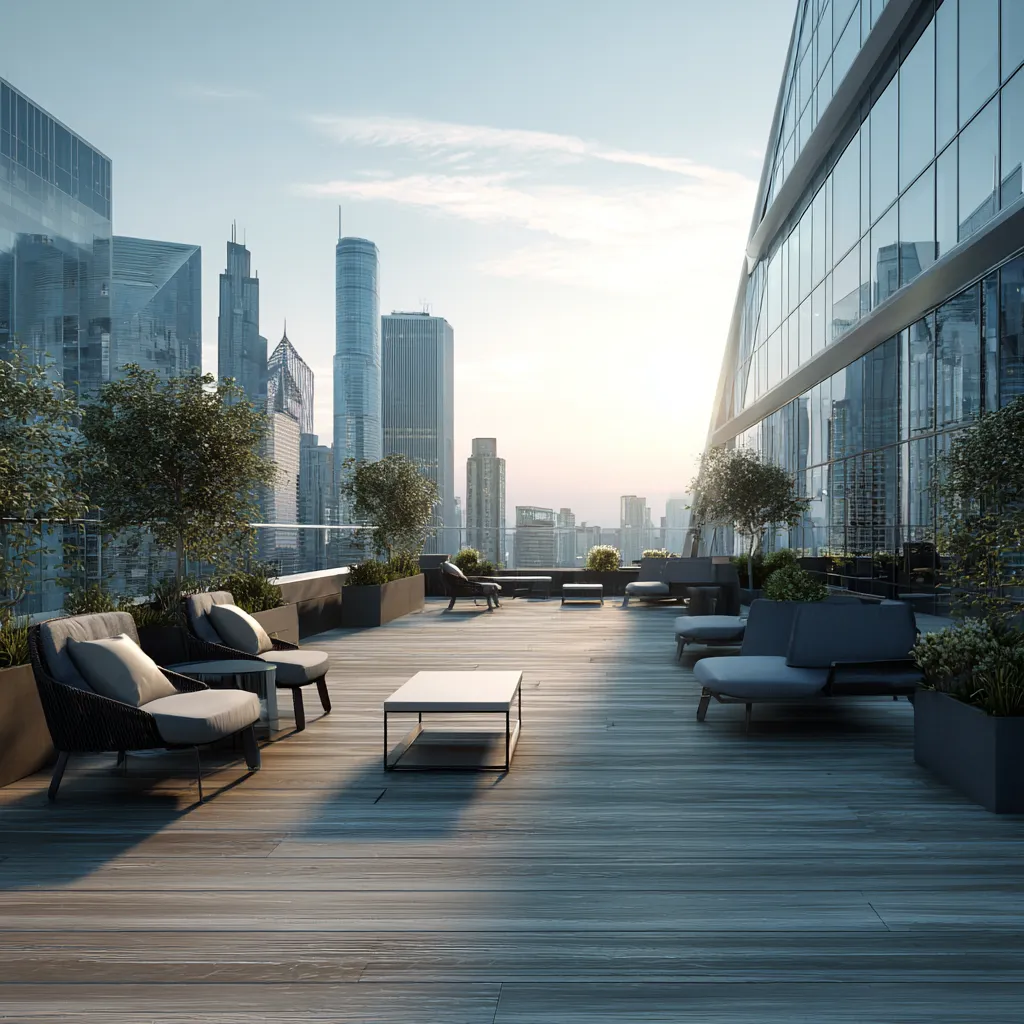 a white house with a green lawn and stairs