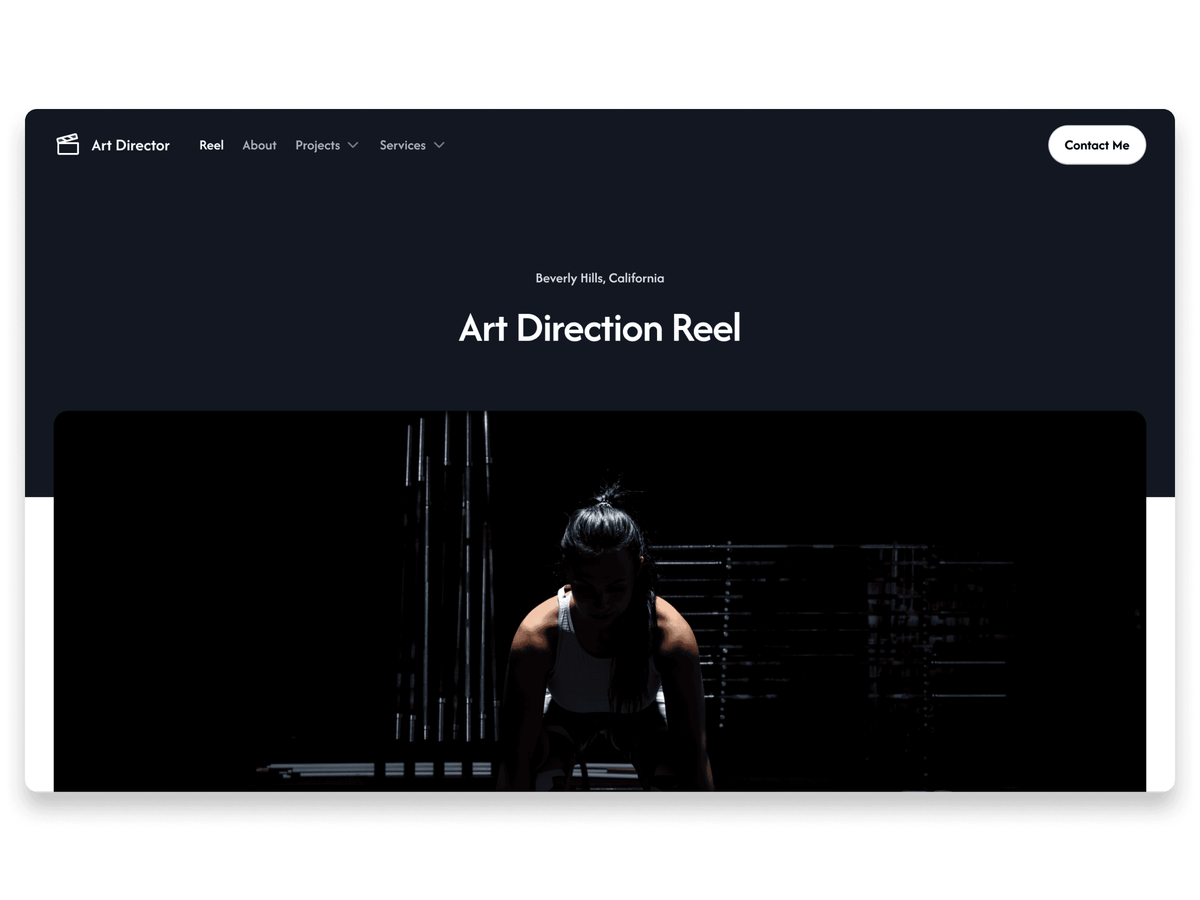 An art director portfolio site