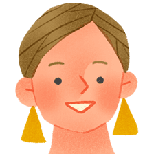 総務担当の鈴木さんのイラスト。