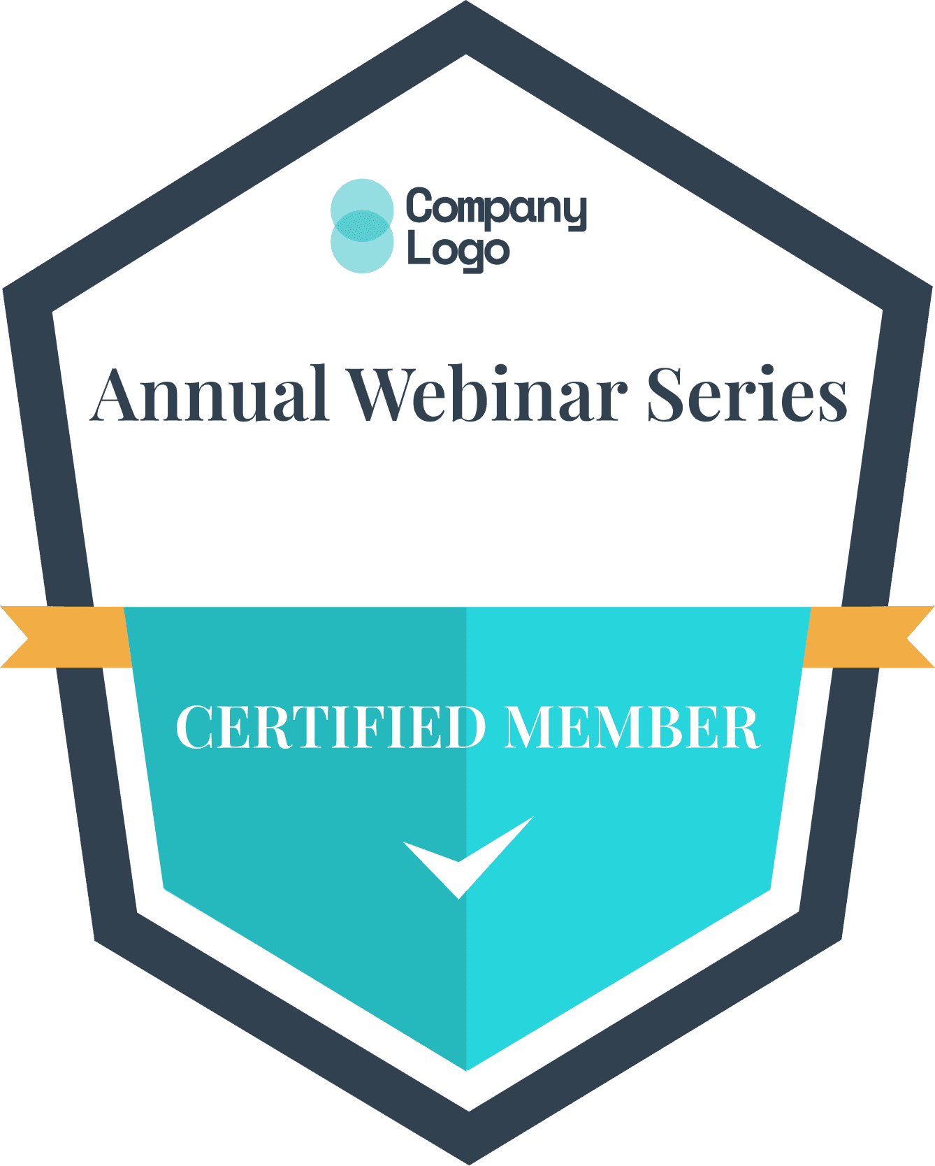 Wauld - Simple and valid blue membership badge template