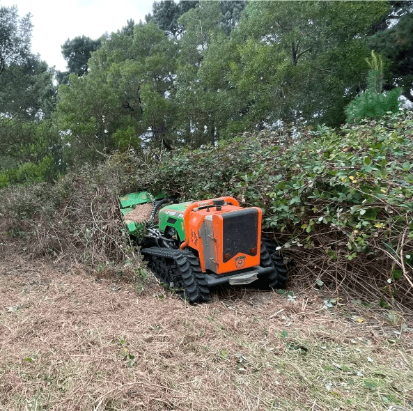 Green Climber mowing