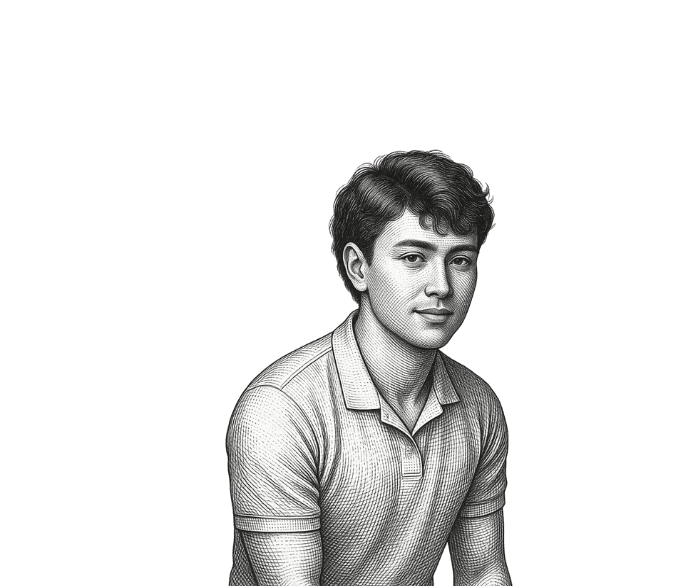 Professional woman in a suit standing in an office setting.