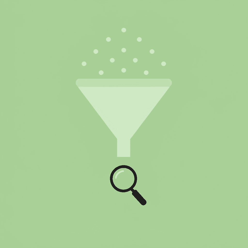  Funnel diagram showing many scholarship opportunities being filtered down to personalized matches