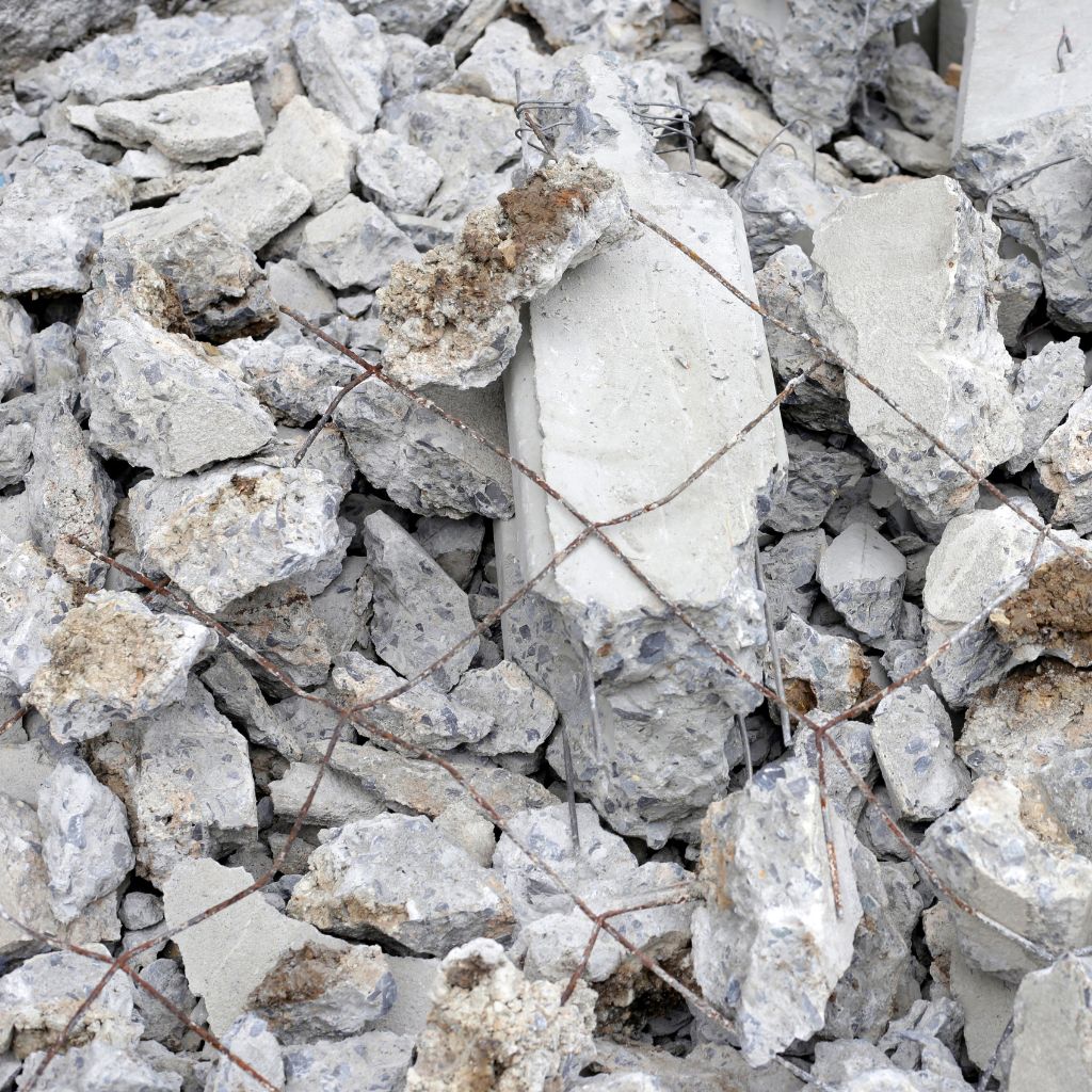 recycled concrete used as sustainable building materials