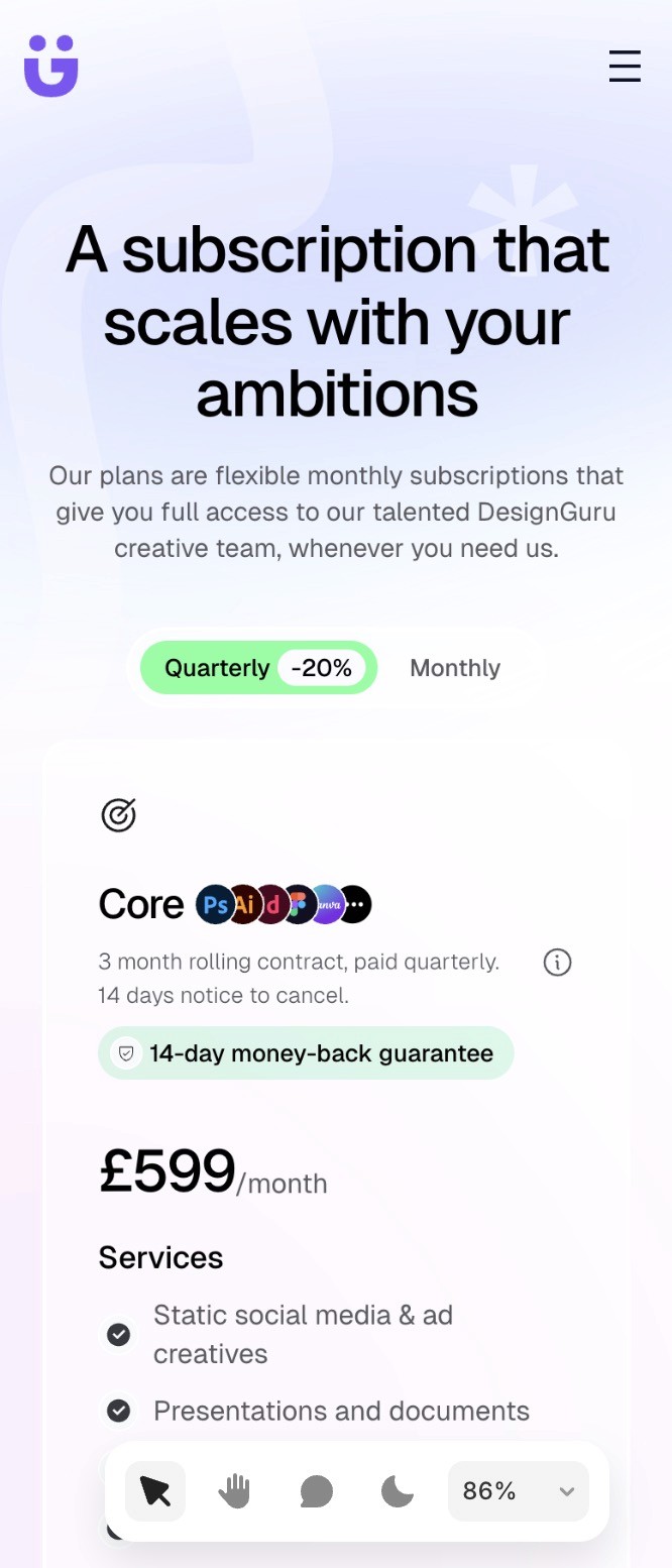 A ui screen of a shopping app