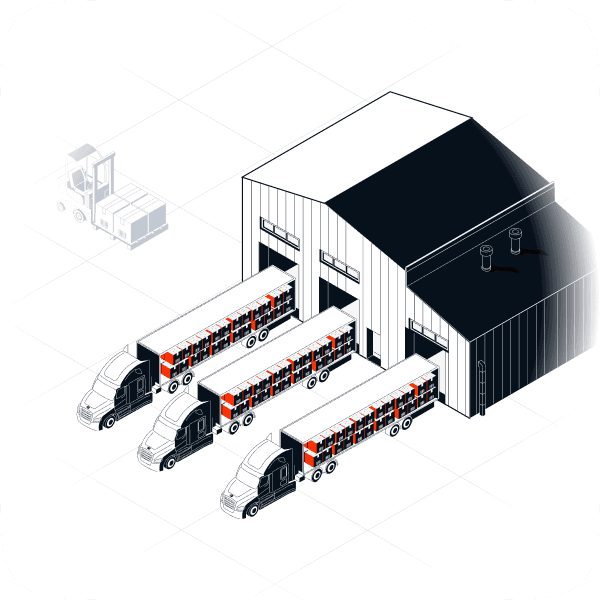 Warehouse supervisors reviewing CONFIRMED shipment on tablet and a clipboard for chain‑of‑custody verification