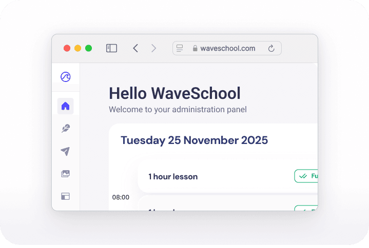 User contact card display