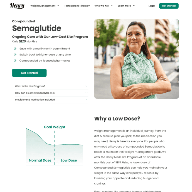 Henry Meds Semaglutide Landing Page