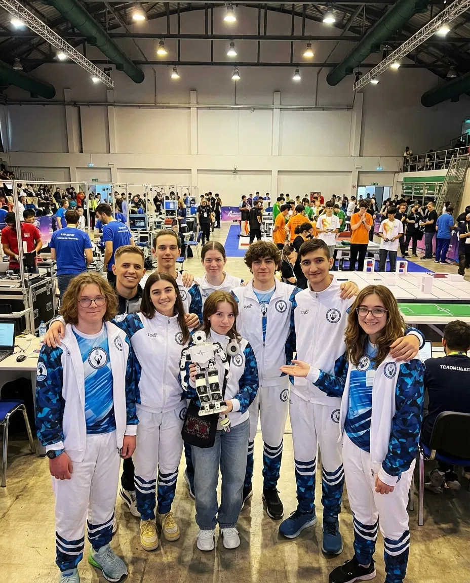 Greek athletes at the 27th International Robotics Olympiad in Gold Coast