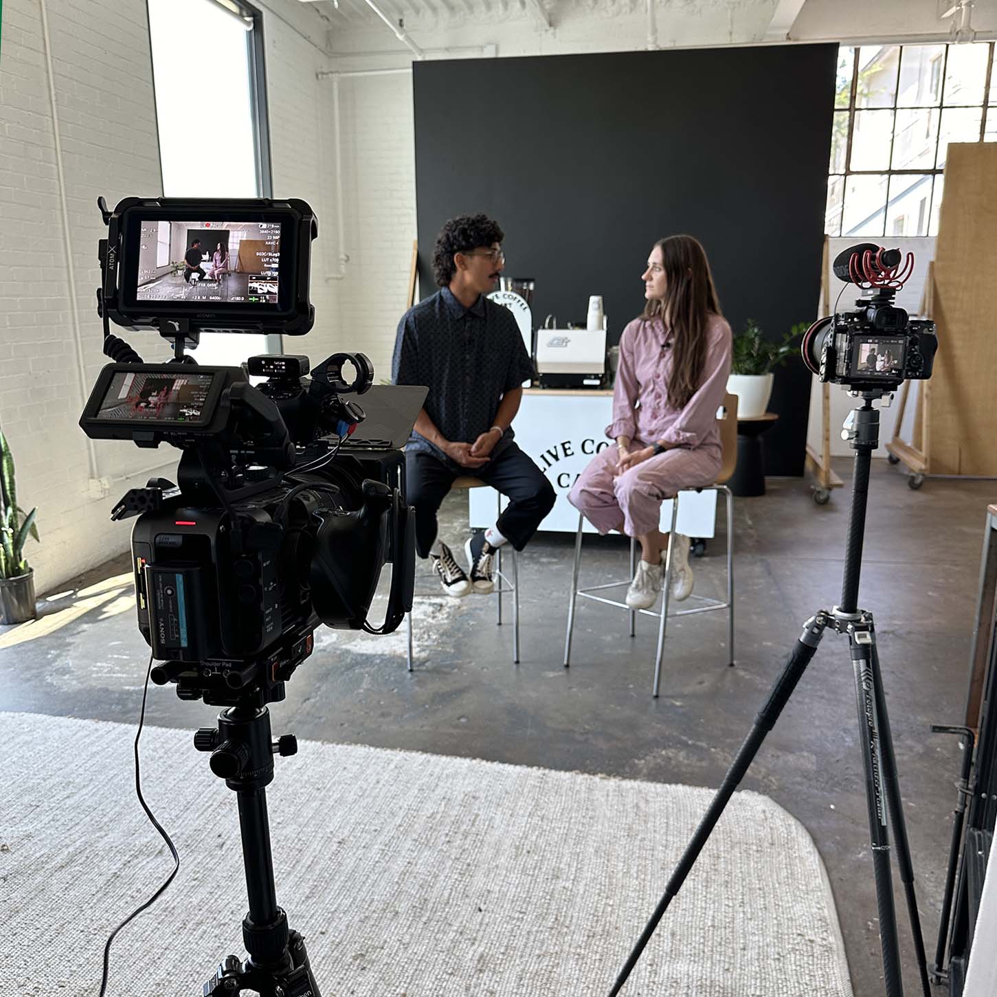 Behind the camera look at a Soy Sauce Productions shoot for Olive Coffee Cart