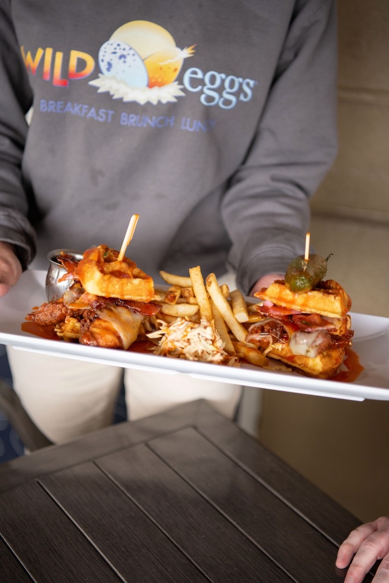 Hot Honey Chicken Sandwich Served at Wild Eggs