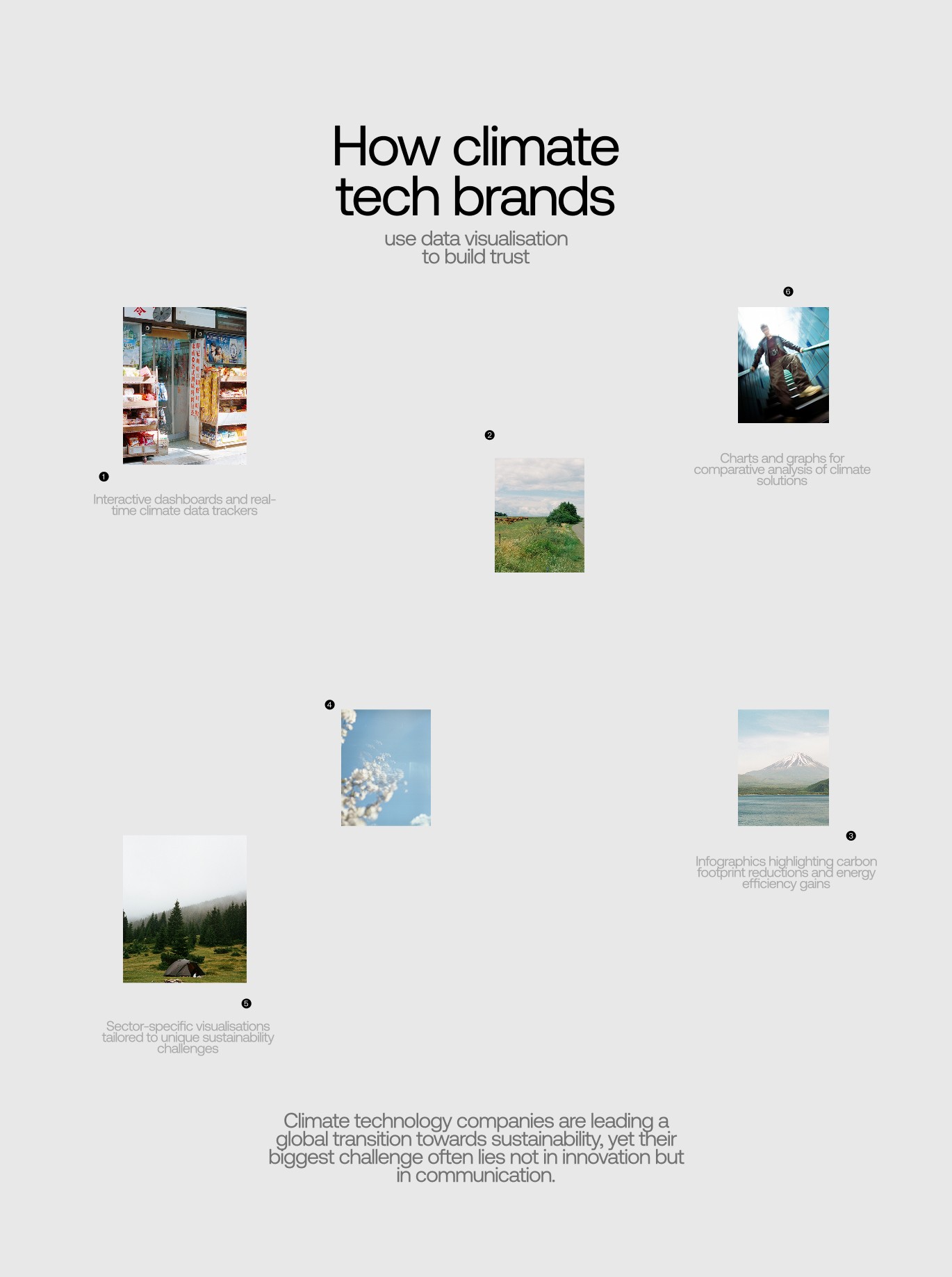How climate tech brands use data visualisation to build trust