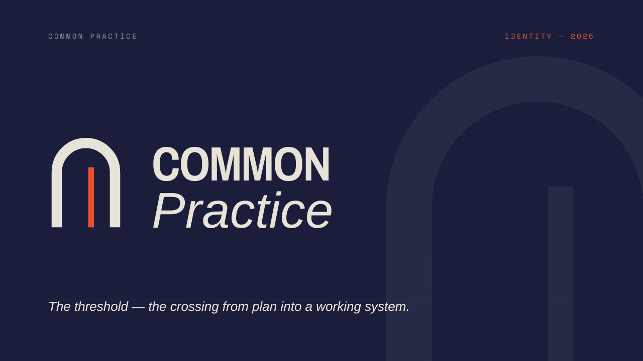 COMMON PRACTICE - THRESHOLD BRANDING SYSTEM