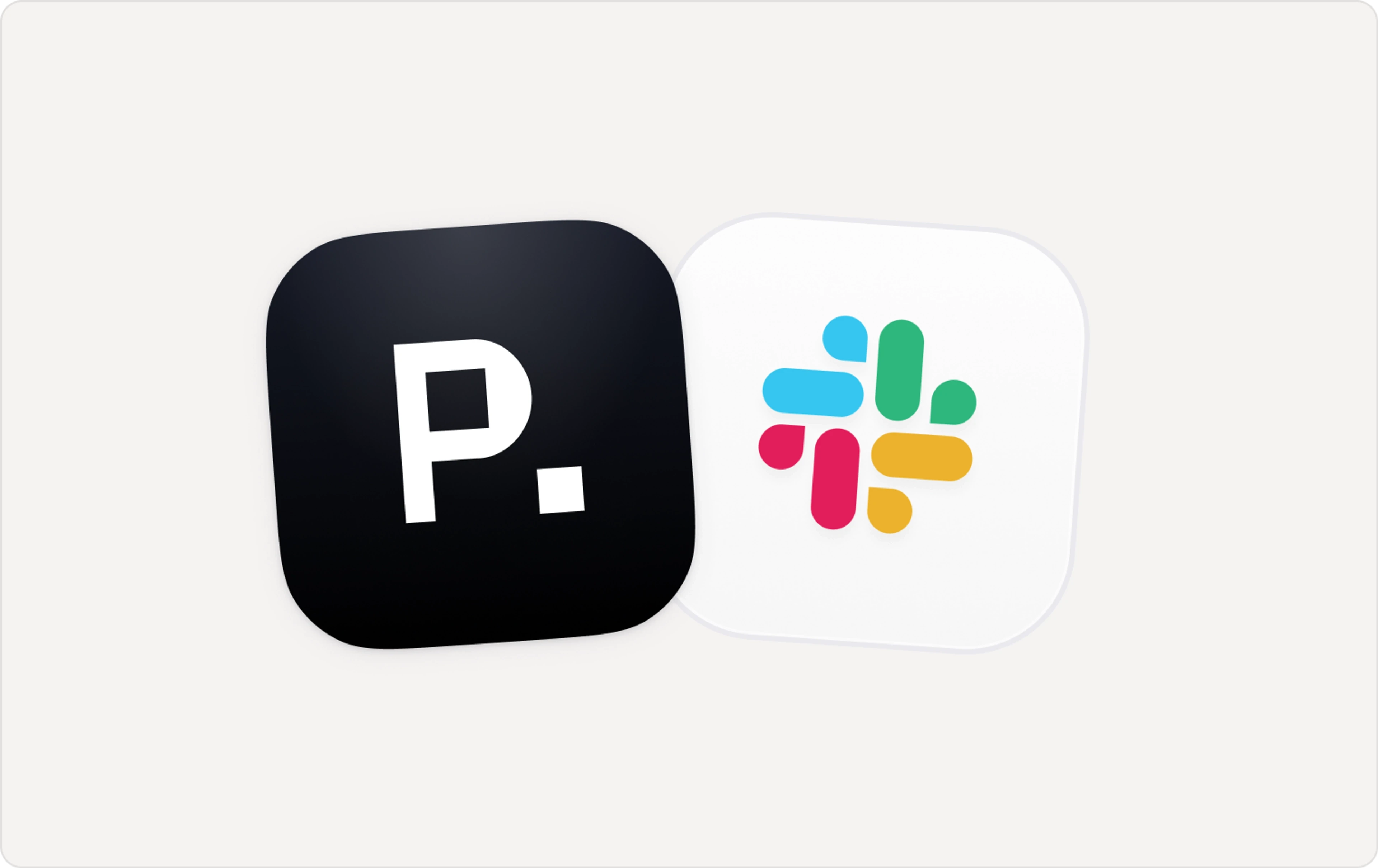 Plain and Slack logos next to each other