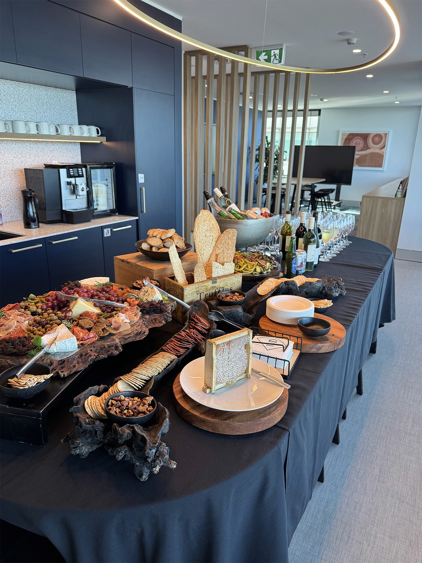 Plates and and cutlery for a table setting at a premium wedding