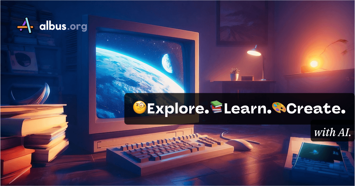 Albus 1.0 launch - Generate content, images, audio, and insights. Talk with documents. Explore, learn, and create.