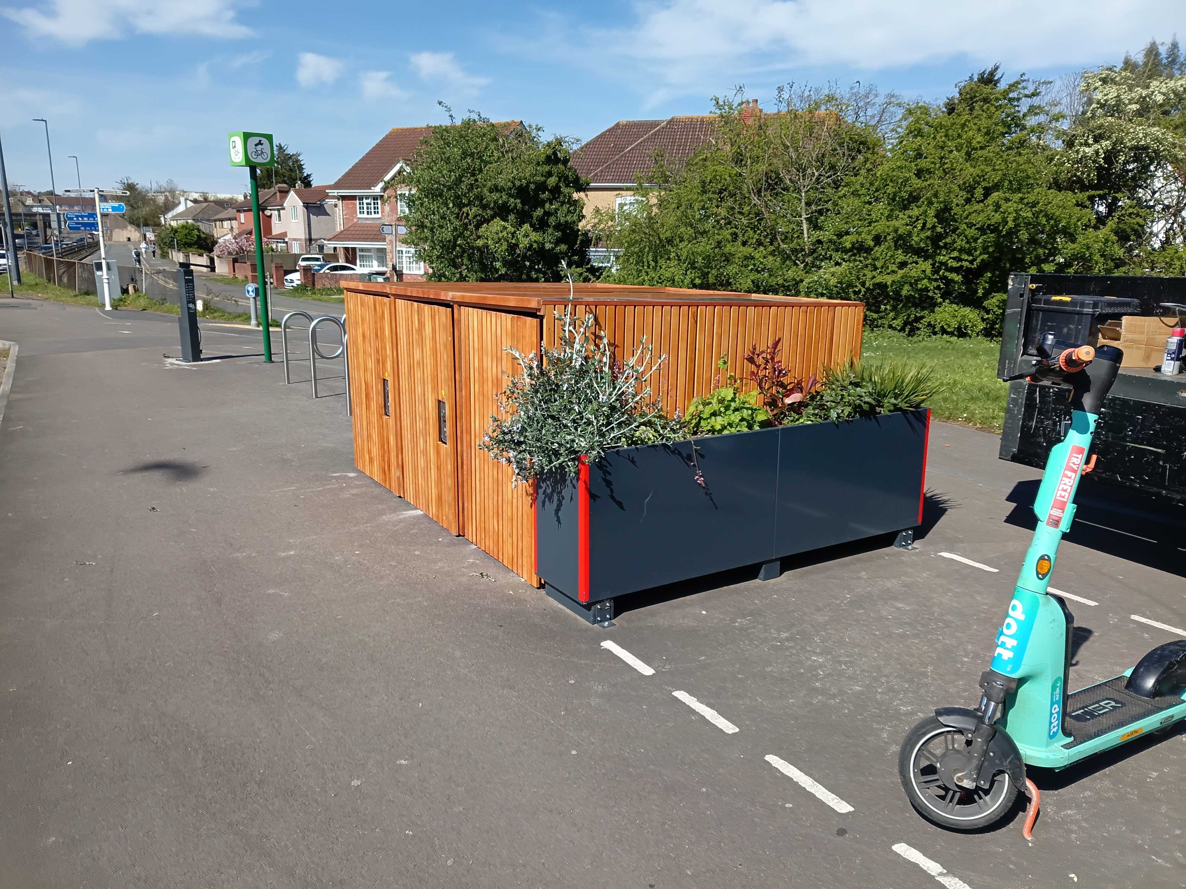 Les casiers à vélos en extérieur de Spokesafe à Wokingham