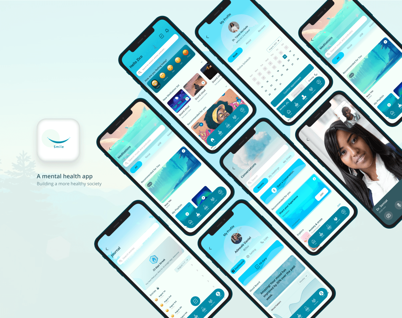 cover for smile app design cover