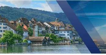 Invision vision image of a city near lake