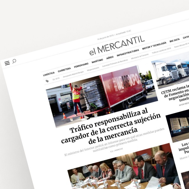 Captura de pantalla de la página principa de la web del periódico